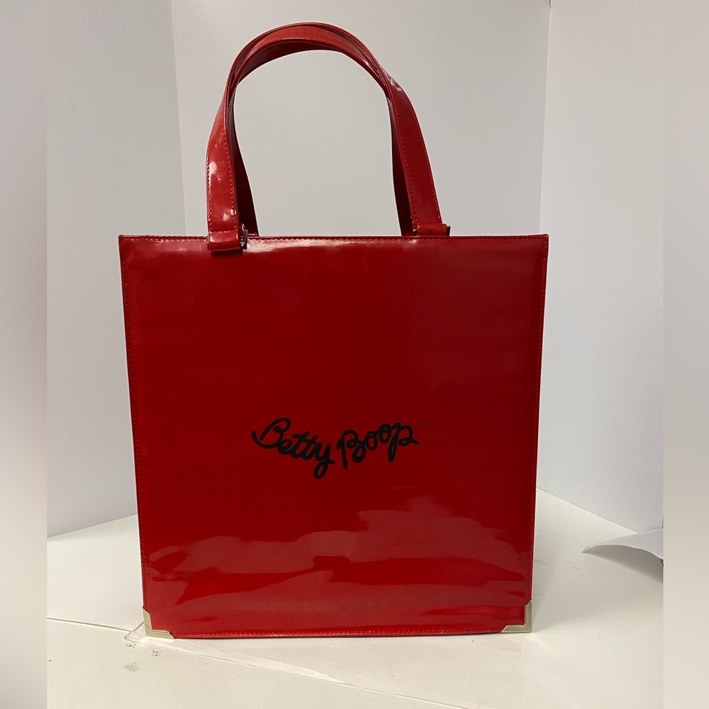 Betty Boop Glossy Red Tote